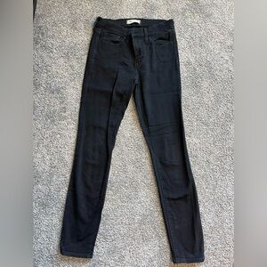Madewell black high waist skinny jeans